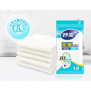 妙洁10层加厚抹布家用厨房洗碗布吸水